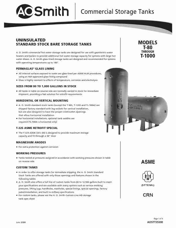 A O  Smith Water Heater T-80 through T-1000-page_pdf